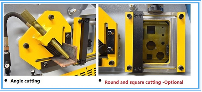 60t Q35-16 Hydraulic Ironworker Shearing Punching Bending And Notching Machine 60t Q35-16 ช่างเหล็กไฮดรอลิกเจาะเครื่องดัดและบาก