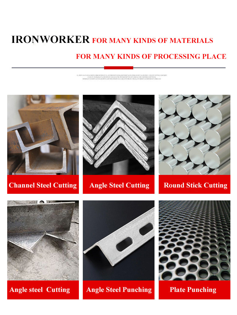 Hydraulic Ironworker 25 Ton Hand Tools Hydraulic Combined Punching And Cutting Machine ช่างเหล็กไฮดรอลิก 25 ตันเครื่องมือช่างเจาะและตัดไฮดรอลิกรวม