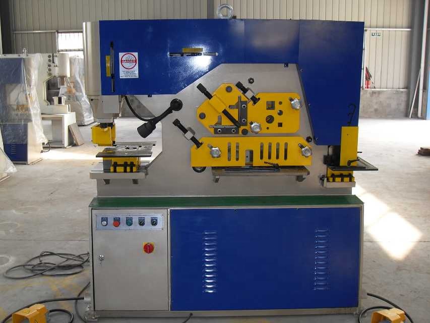 Q35y Series Multifunctional Hydraulic Iron Worker Combined Shearing And Punching Machine Q35y Series เครื่องตัดและเจาะเหล็กไฮดรอลิกแบบมัลติฟังก์ชั่น